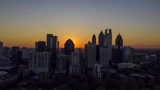 Piedmont Park, Atlanta - Mavic Pro 2 Hyperlapse Timelapse Sunset