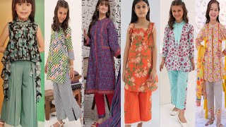 Baby girl Homemade dress designs for Summer 2023 | Little girl lawn frock designs for Eid