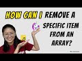 JavaScript Tutorial: Removing a specific element from an array | JavaScript Basics, Learn JavaScript