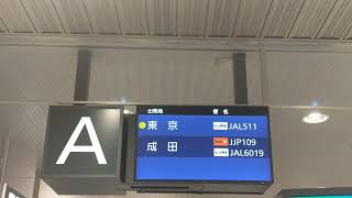 【LCD】新千歳空港 国内線 A 到着ゲート 案内標 - CTS（4K）