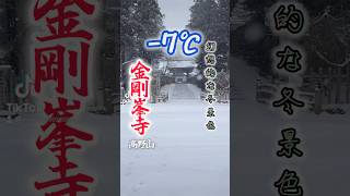 −7℃の高野山【金剛峯寺】幻想的な冬景色　和歌山県高野町　真言宗総本山　弘法大師空海