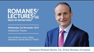 Taoiseach Micheál Martin on 'The Centre Will Hold: Liberal Democracy and the Populist Threat'