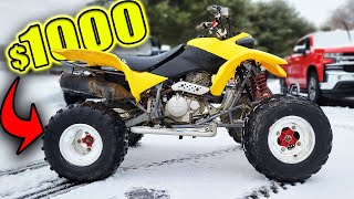 Finishing the 1000$ 400EX and Riding it in The Snow!