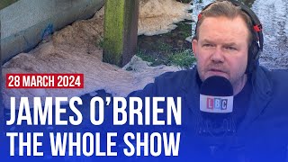 Why is sewage not the talk of the town? | James O'Brien - The Whole Show