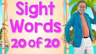 Sight Words | Ready to Read Sight Words | List 20 | Jack Hartmann