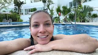 ✝️ @trinamason first time in the pool in a long time! 8:19am November 23 2023 Lagos del Sol Mexico