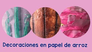 DECORACIONES EN PAPEL DE ARROZ | Fiorella Cake #tecnicapapeldearroz #ricepaper #papeldearroz