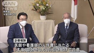 「診療報酬」見直しで合意　予算編成で大臣折衝(2021年12月22日)