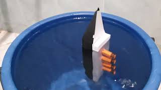 Titanic paper model sinking (quick build)