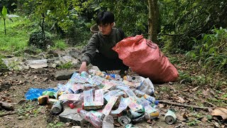 Poor boy picked up a huge amount of money while picking up scrap - Ly Ton Quang