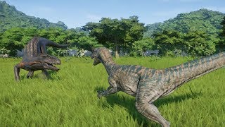 Raptor Squad VS INDORAPTOR - Jurassic World Evolution