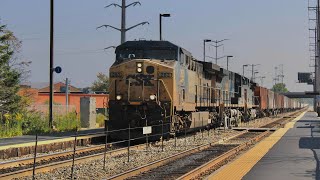 CSXT 263 (YN2 AC44) takes CPKC 647 past Lake Cook Road