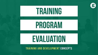 Training Program Evaluation