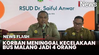 Total Korban Meninggal Kecelakaan Bus Tol Malang Bertambah Jadi 4 Orang | News Flash