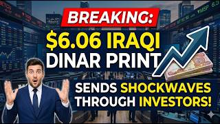 Alert: 🚨 BREAKING: $6.06 Iraqi Dinar Print Sends Shockwaves Through Investors! 🚨 RV News Today 2026