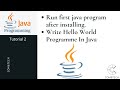 How To Write Hello World Program In Java?