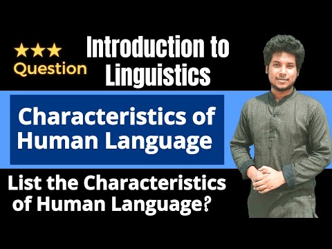 Chapter 1. Lecture 2 | List The Characteristics Of Human Language ...