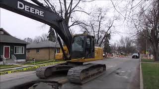 Massive Sinkhole In Hobart, Indiana - 4/11/18 - Up Close View