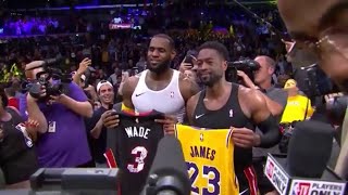 Lebron & Wade Jersey Exchange (FULL CLIP) [EMOTIONAL] LAST GAME WITH LEBRON