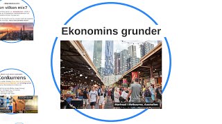 Samhällsekonomi, del 1/6: Ekonomins grunder