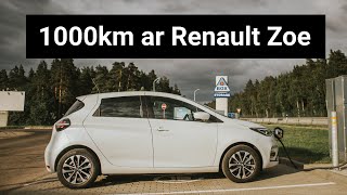 1000km brauciens ar Renault Zoe elektroauto