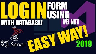 VB.NET 2010 Tutorial | Create Login Form with SQL Server 2008 Database | WinForms Authentication