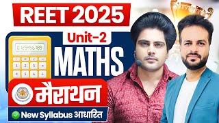 REET 2025 MATHS UNIT 2 Marathon by Sachin Academy Live 12pm