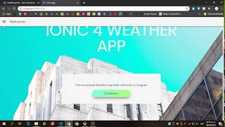 Simple Weather App ( Ionic 4 / Angular 7 / Apixu API )
