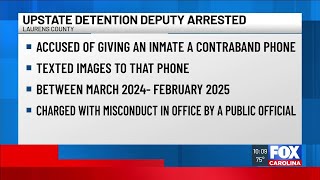 SLED: Upstate detention deputy accused of texting inmate through contraband phone