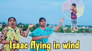 Isaac flying in wind 😳 | comedy  | funny  | Prabhu sarala lifestyle