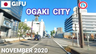 【岐阜】大垣市ドライブ - 西大垣駅から東へ長良川まで Driving East from Nishi-ogaki Station to Nagara River in Ogaki, Gifu