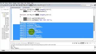 Java - Array of Objects Part 2