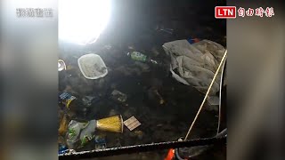 噁！涉丟瓶裝尿、廚餘進蓄水池害住戶吐瀉 碩士生：懶得倒垃圾 (翻攝畫面)