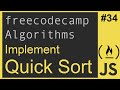 Javascript Freecodecamp Algorithm #34: Implement Quick Sort