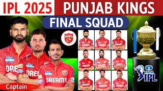 IPL 2025 - Punajb Kings Final Squad (So Far) | PBKS Team 2025 Players List | Punjab Kings 2025 Squad