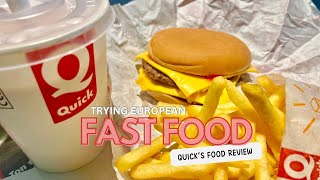 Europe’s McDonald’s? QUICK’s Review | Brussels Belgium Taste Test 🍔🍟 | VarsityEats Vlog