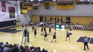 2017 Hempfield HS Boys Volleyball, LL League Semi vs Manheim Central, 4 of 5, 5-15-2017