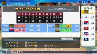 (パワプロ)ペナント阪神vs中日2戦目～15試合連続無失点その5