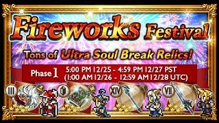 [FFRK] Fireworks Festival Banner 1 100 gem Relic Draw