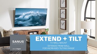 Features of the SANUS Vuepoint Extendable Tilt TV Wall Mount for 32\