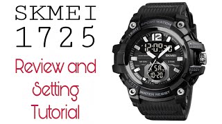 Jam skmei 1725 review dan cara setting