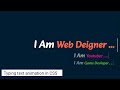 Auto Typing Text Effect Using Html Css Javascript | Random Auto Typing Text  With Animation Effect