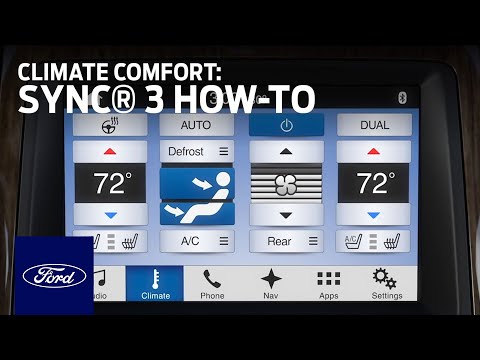 How do you do climate control on Sync 3?