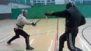 AHF Broadsword \u0026 Dagger Fight 1 - Mike vs John