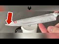 how to sharpen a knife blade with toothpaste and a teacup