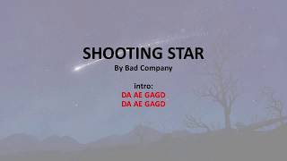 Shooting Star by Bad Company -  Easy acoustic chords and lyrics
