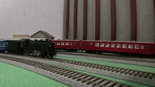 Hoscale【雪奈會】【準備中】【ただただ遊ぶ】トワイライトエクスプレス DD51重連 DF50 C56 キハ181【GoPro】【4K】part 5   002