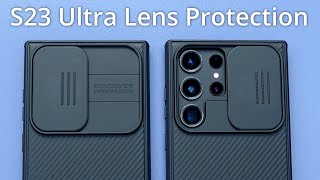 Samsung Galaxy S23 Ultra Camera Lens Protector Case, Nillkin CamShield Pro, Awesome Lens Protection.