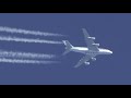 25 big planes at cruise altitude airbus a380 boeing 747 ... 4k