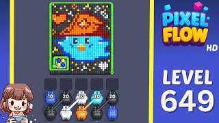 Pixel Flow Level 649 Solution Walkthrough